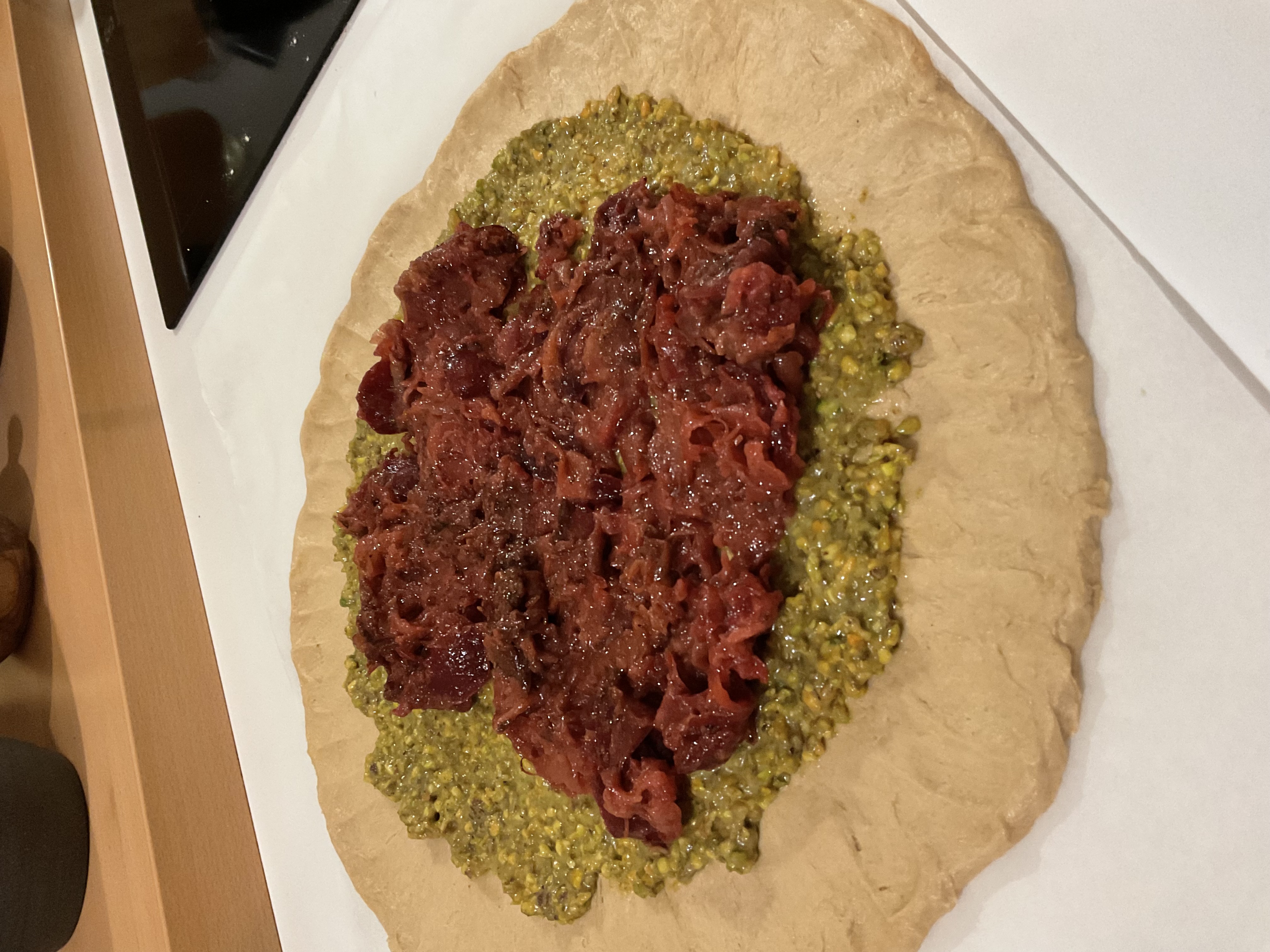 Plum Pistachio Fusion Pie