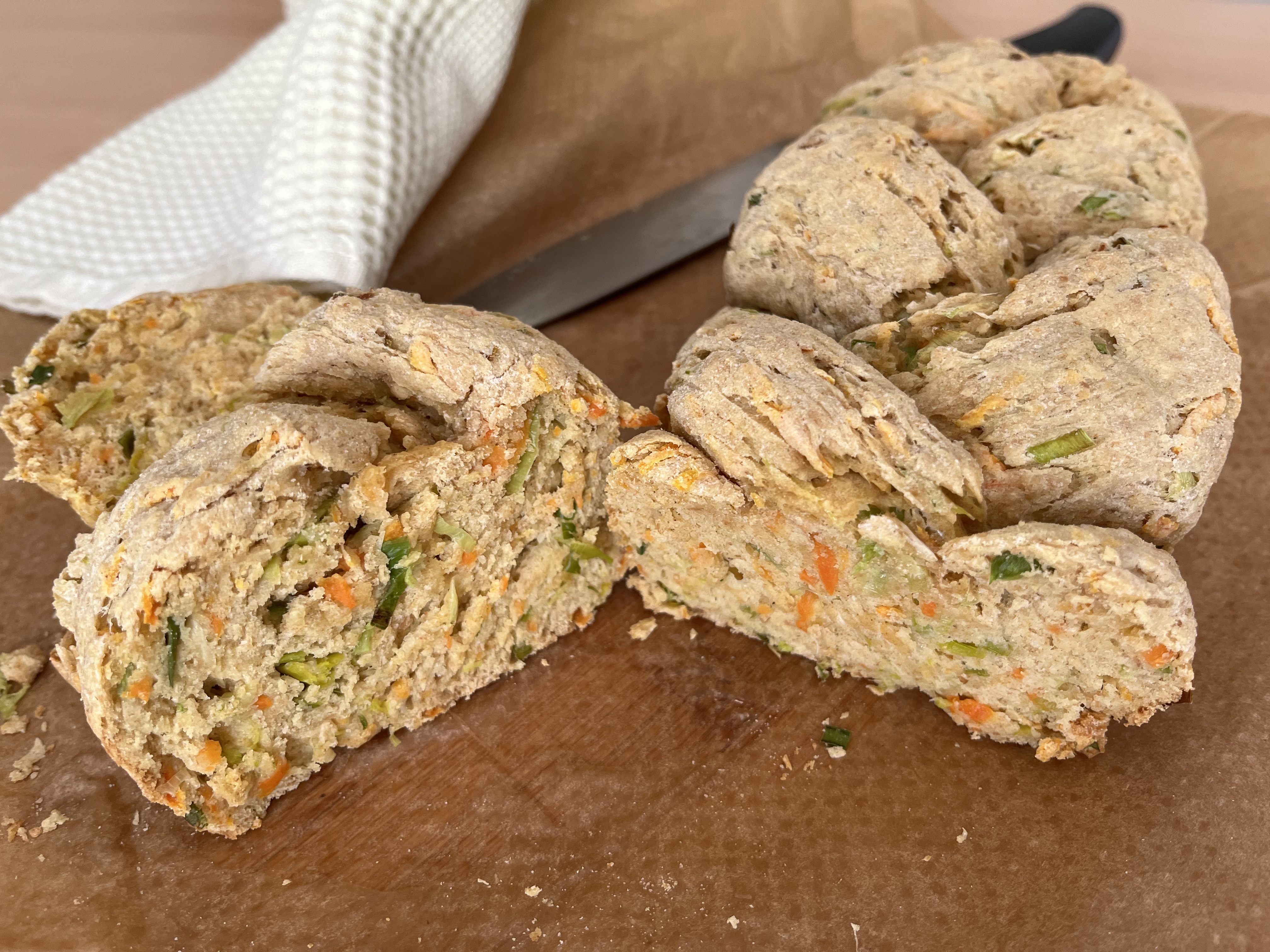 Carrot and Leek Braid