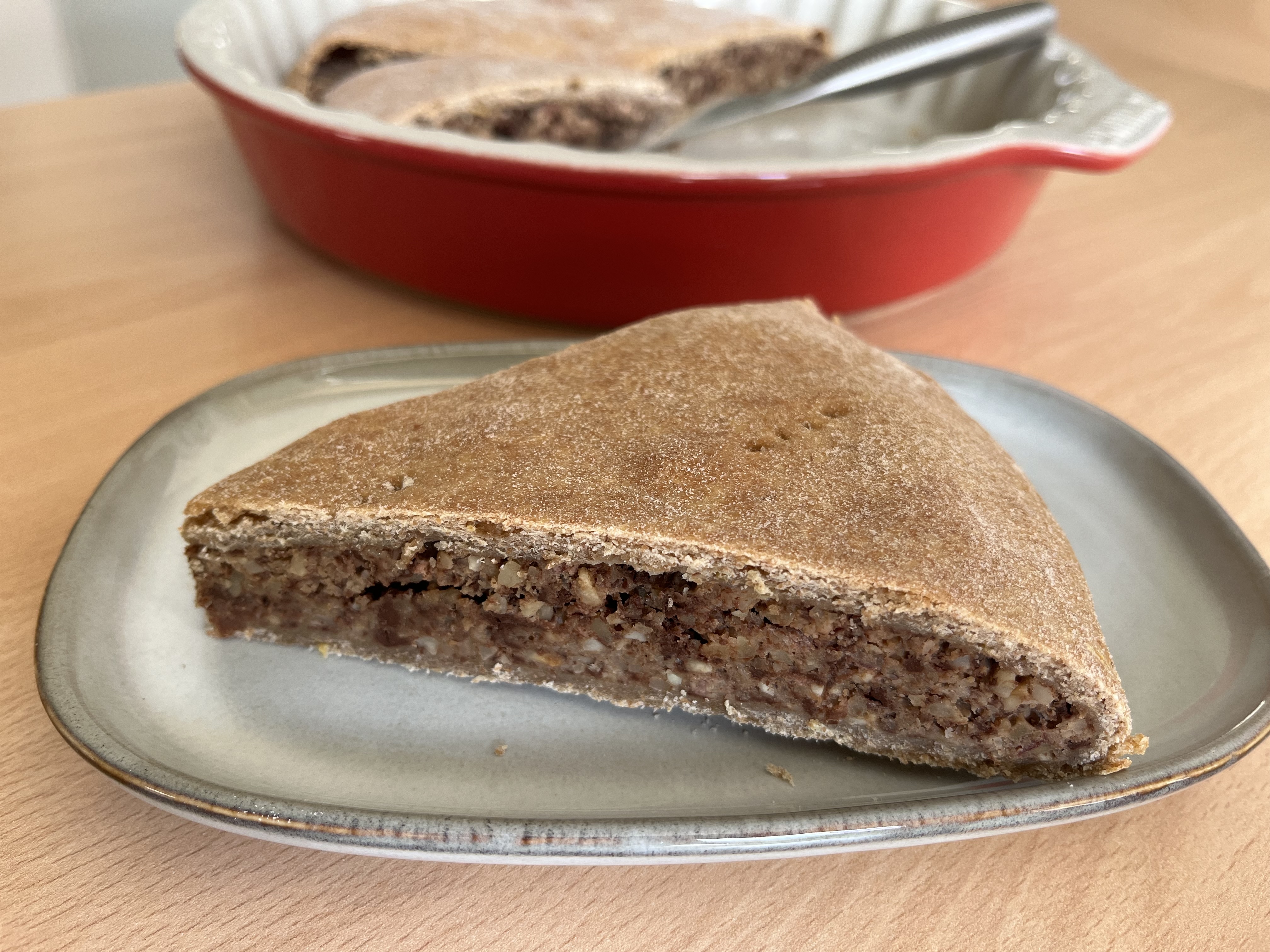 Hazelnut and Chocolate Pie
