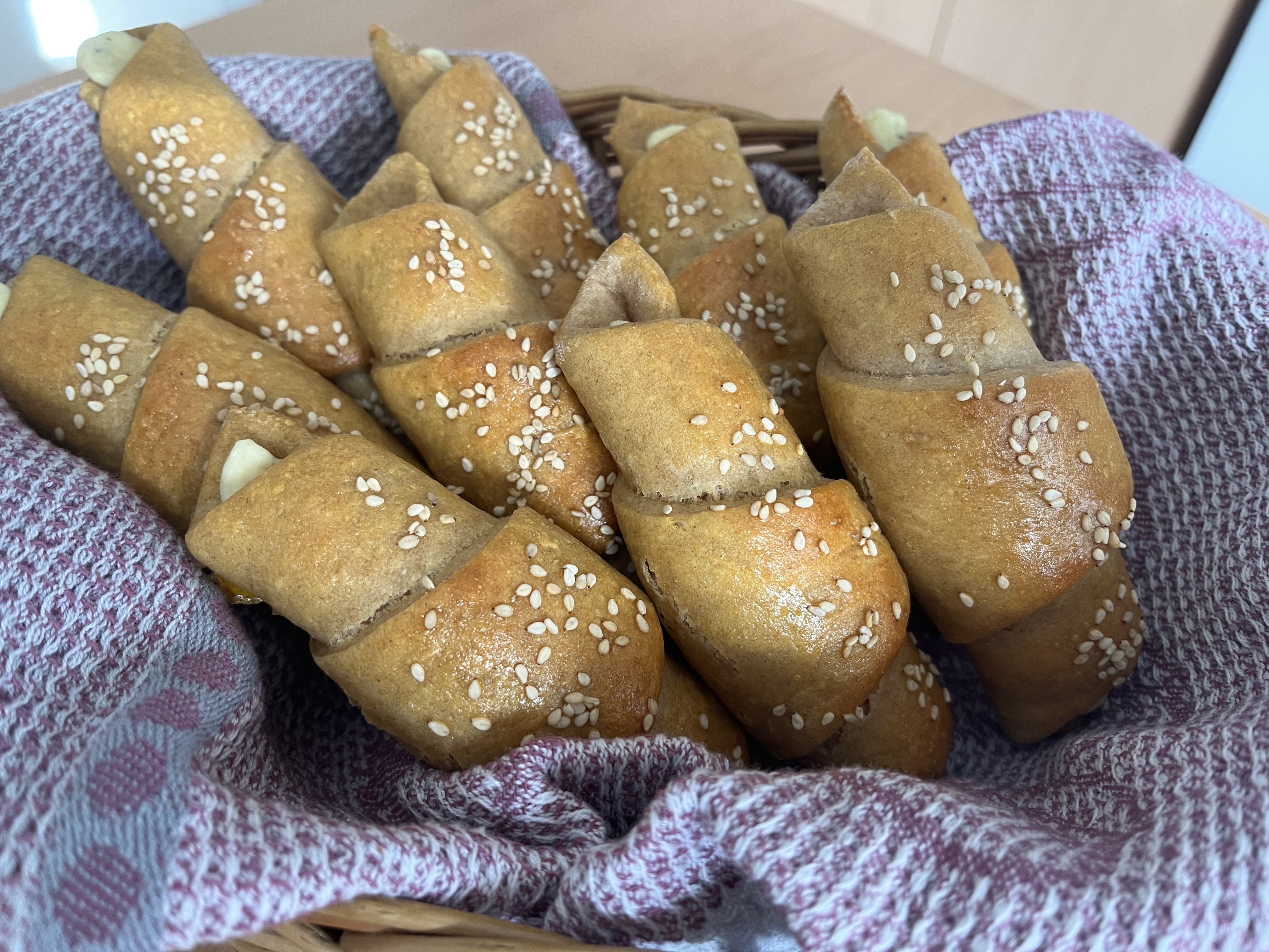 Melty Cheese Crescents Melty Cheese Crescents