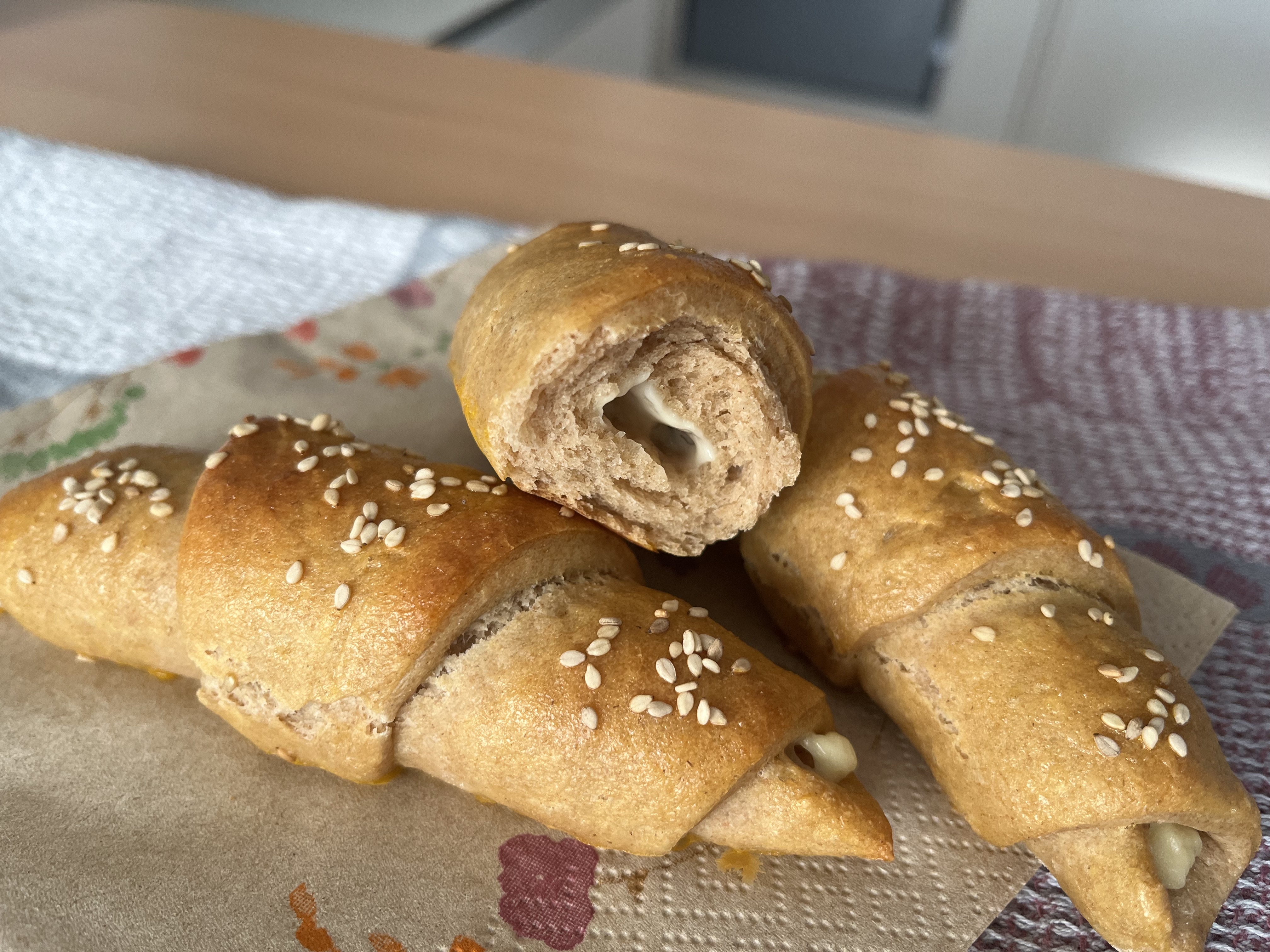 Melty Cheese Crescents