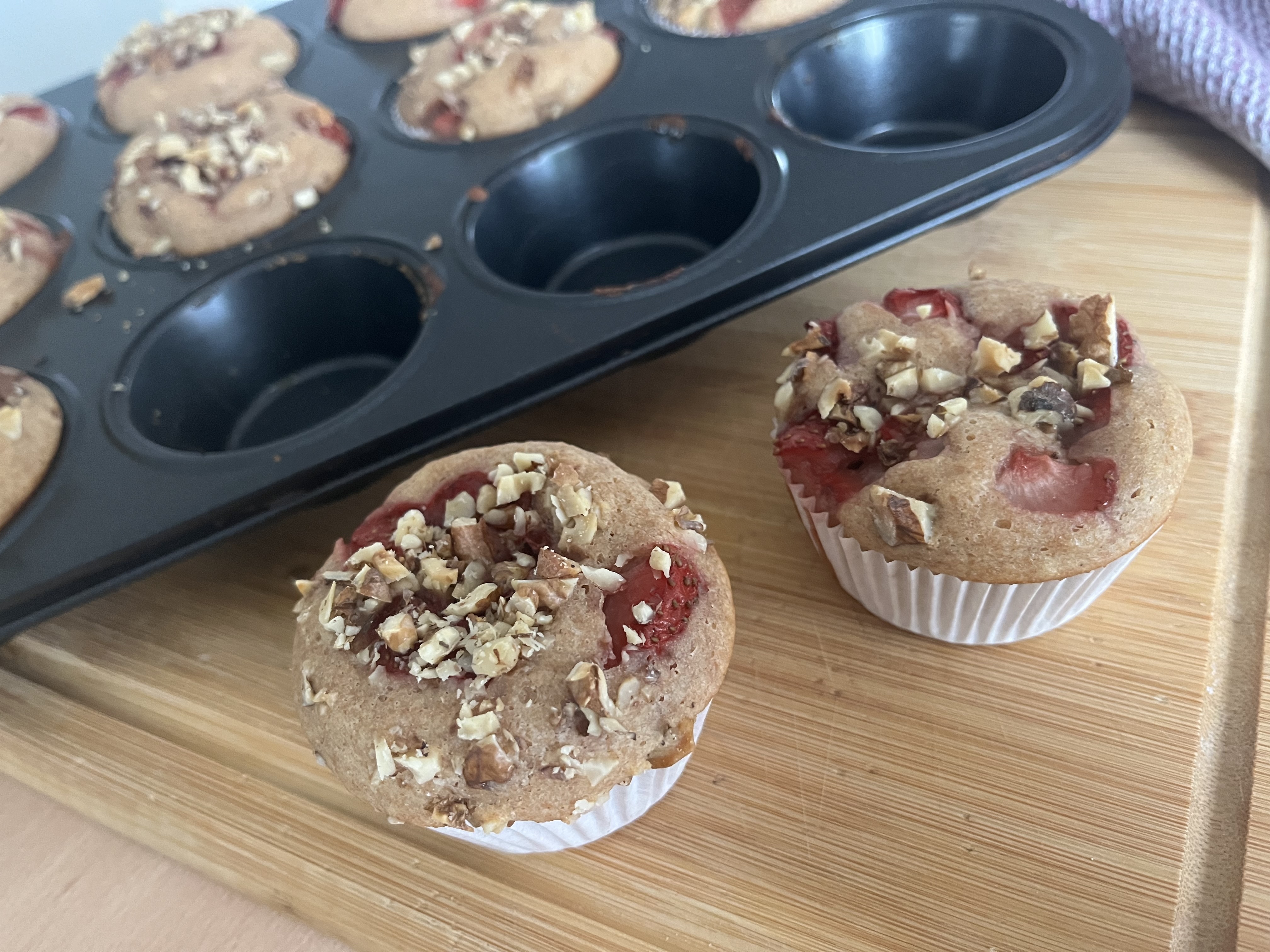 Wholesome Strawberry Muffins Wholesome Strawberry Muffins